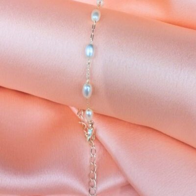 Pulseira Pérola Banhada a Ouro 18K