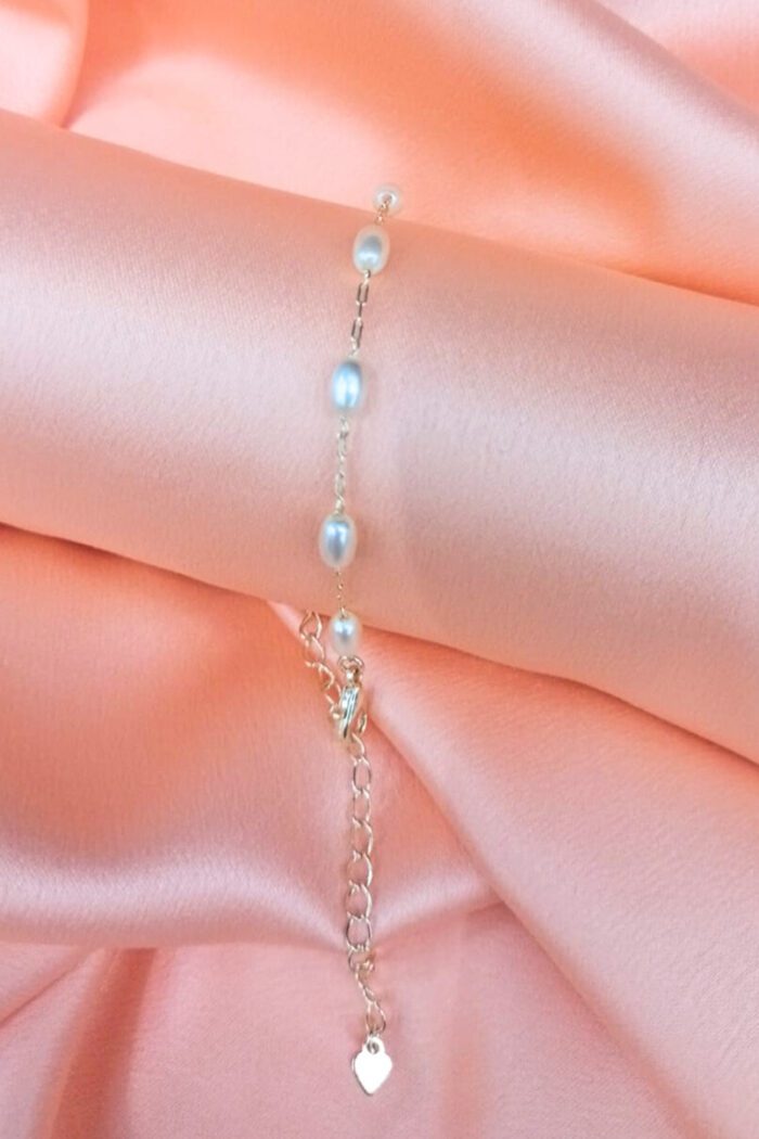 Pulseira Pérola Banhada a Ouro 18K