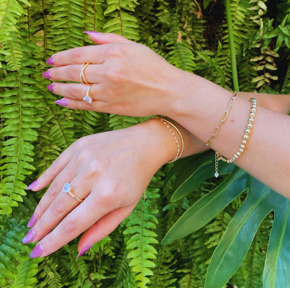 Pulseira Elo Cartier Adamantado Banhada a Ouro 18K - Imagem 3