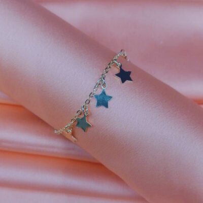 Pulseira De Estrela Banhado A Ouro 18k