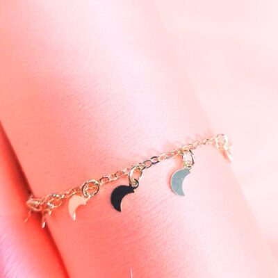 Pulseira de Lua Banhada a Ouro 18k