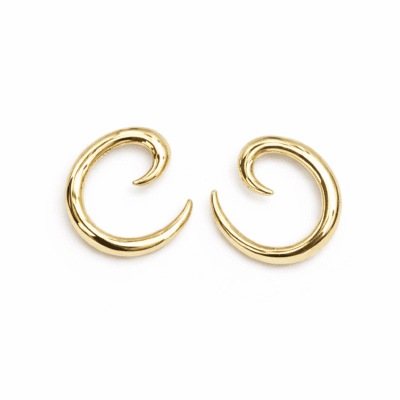Brinco Caracol Banhado a Ouro 18k