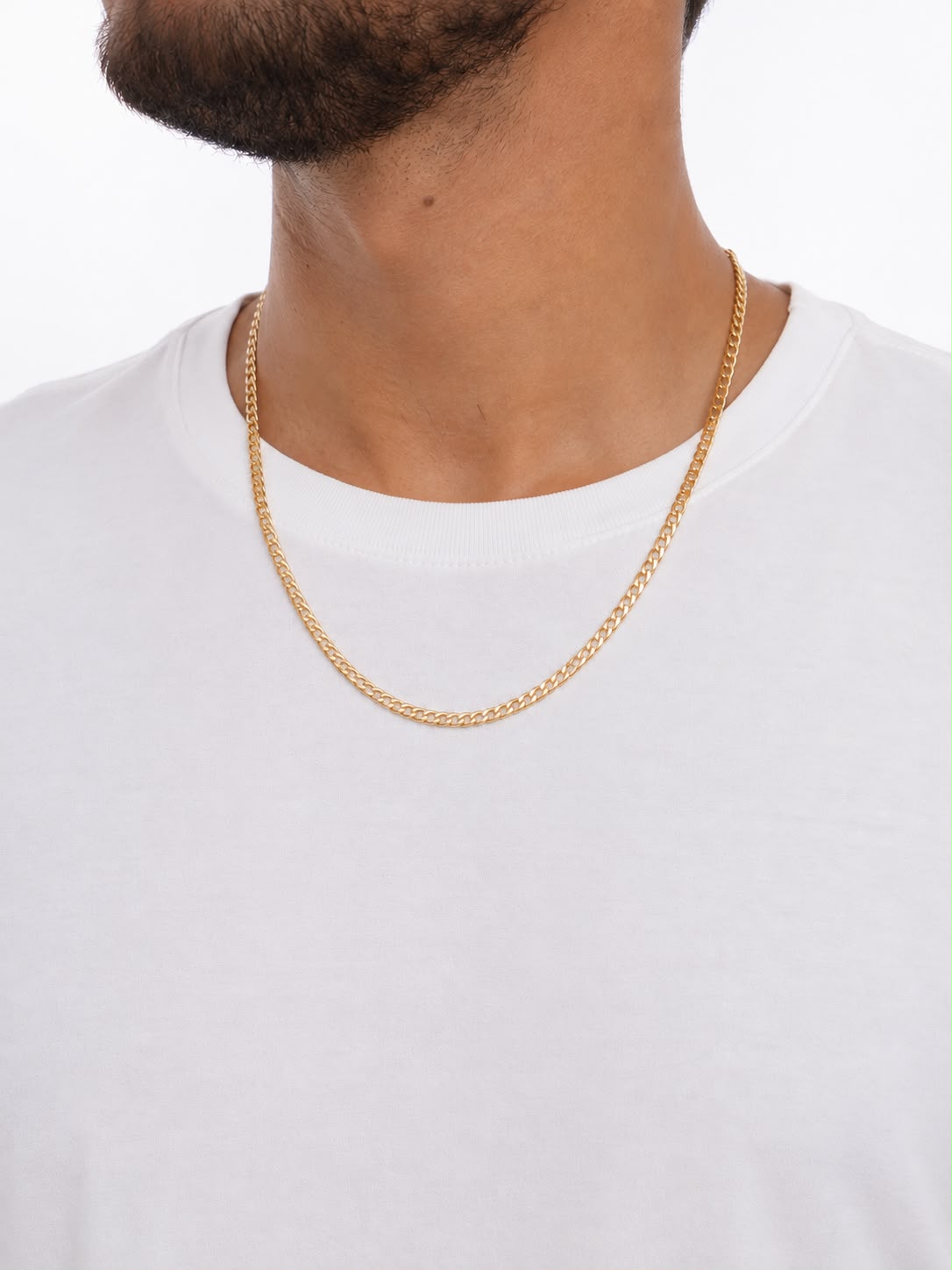 Colar Elo Grumet Banhado a Ouro 18K