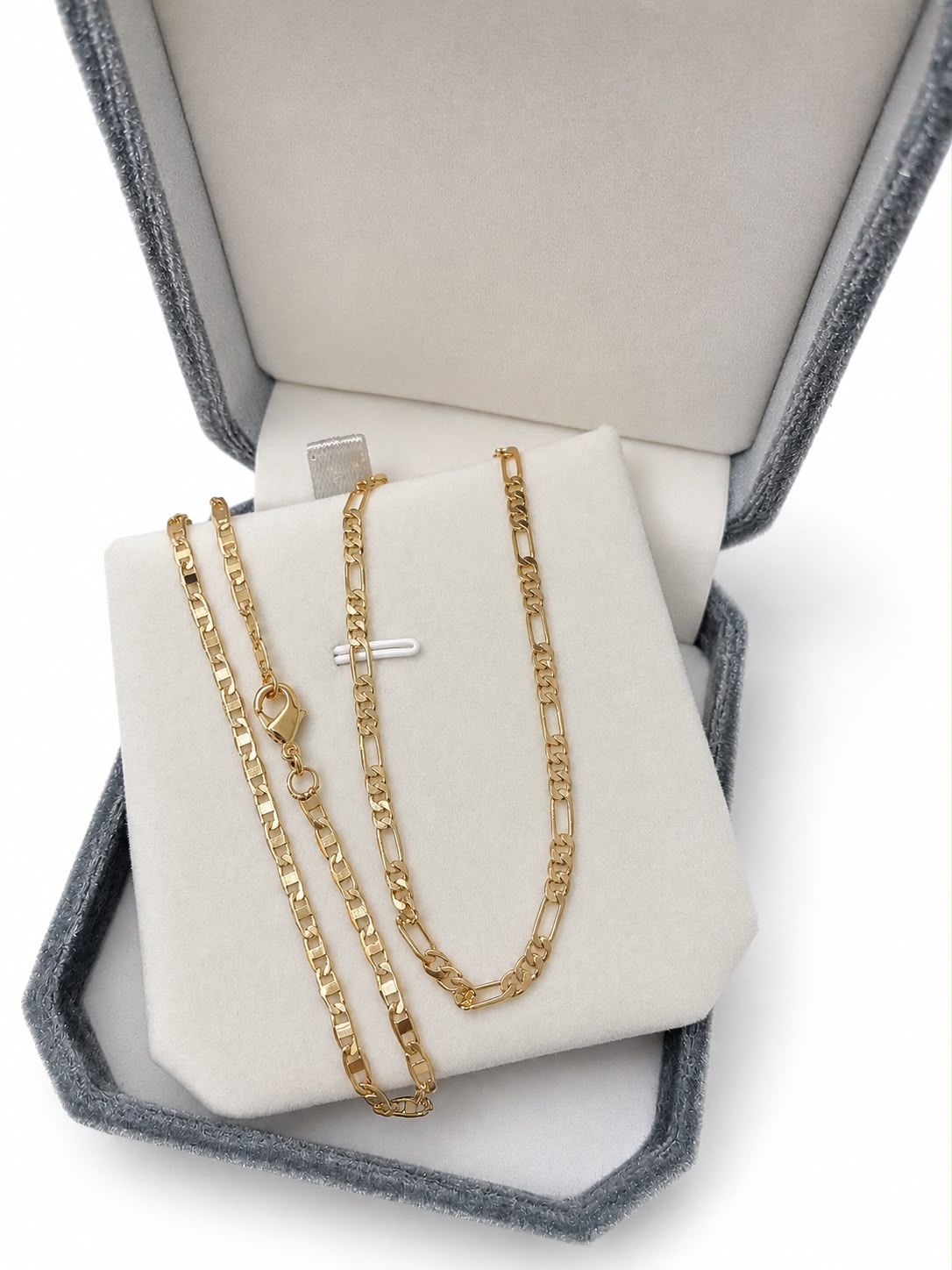 Conjunto Masculino Colar e Pulseira Banhado Ouro 18k - Imagem 2