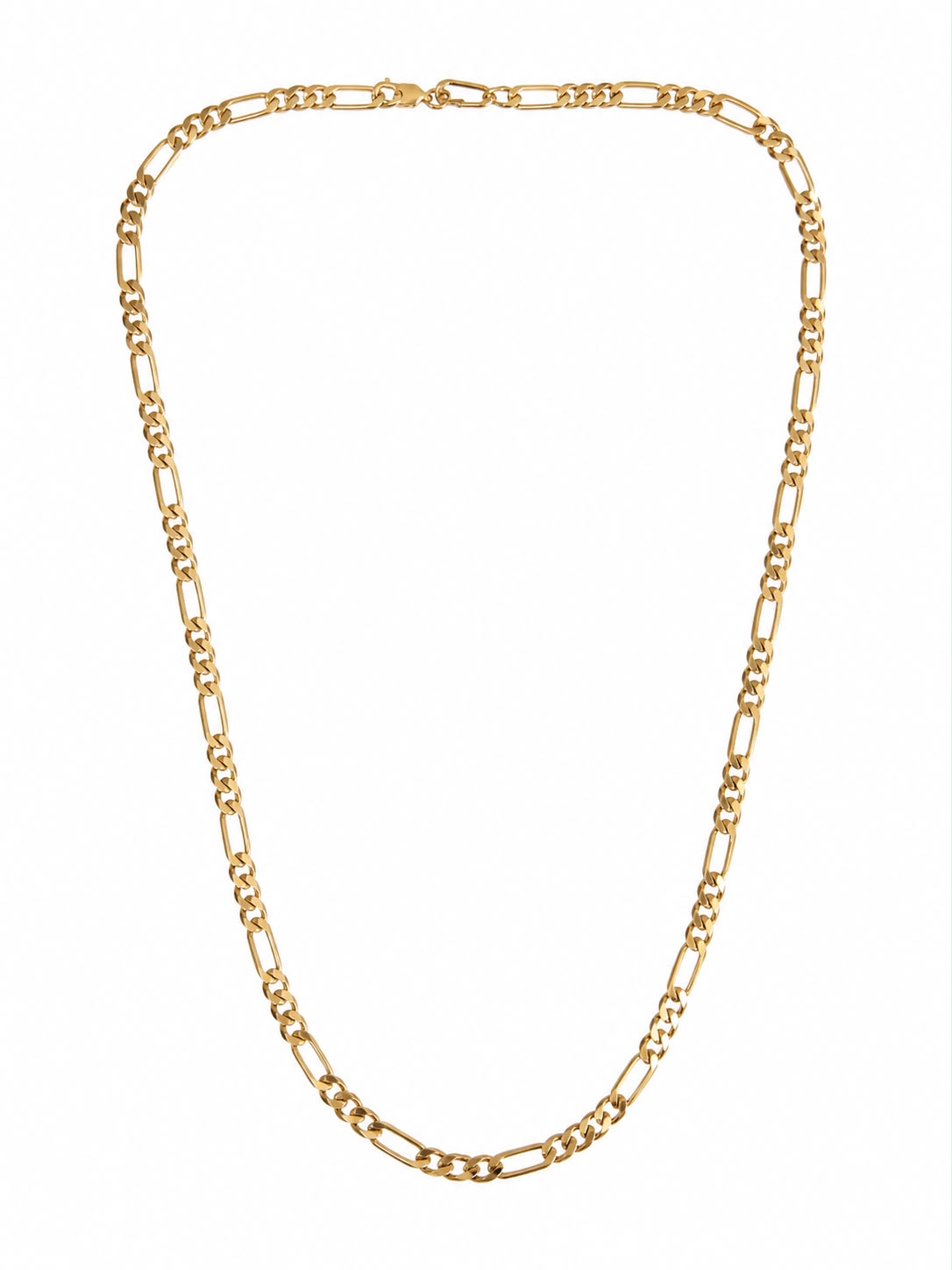 Colar Corrente Fígaro 3x1 Banhado a Ouro 18K - Imagem 2
