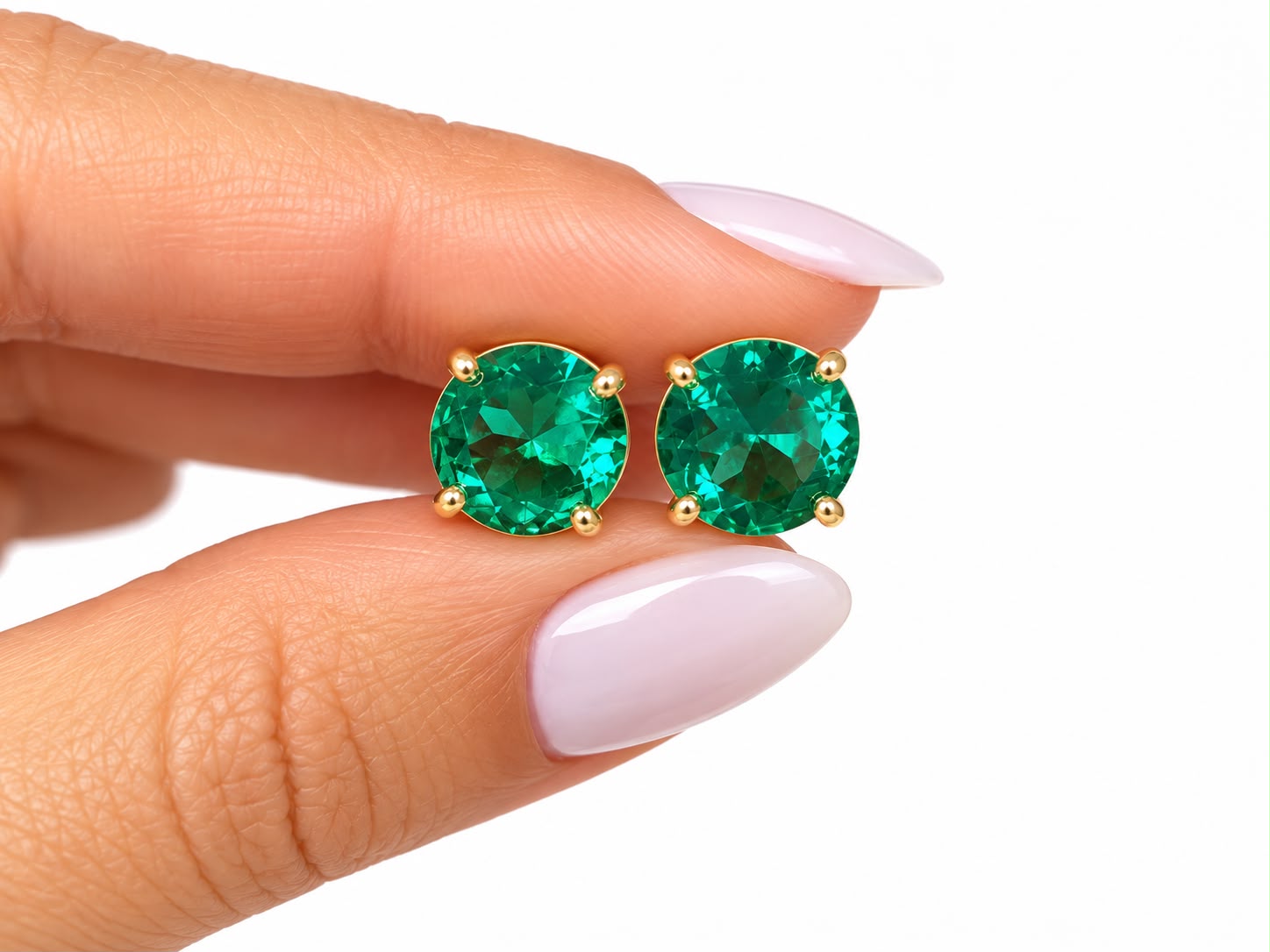 Brinco Kristal Verde Turmalina Banhado a Ouro 18K - Imagem 3