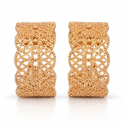 Brinco Argola Grossa Banhada a Ouro 18K